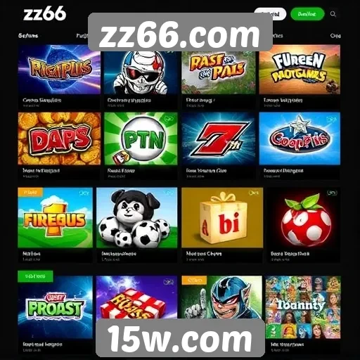Exploração das categorias de jogos disponíveis em zz66.com