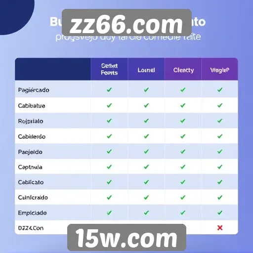 Comparação de métodos de pagamento disponíveis no zz66.com